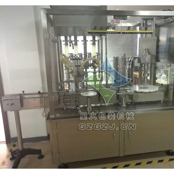 顏料墨水灌裝旋蓋一體機(jī)灌裝清洗劑、油墨、染料等試劑