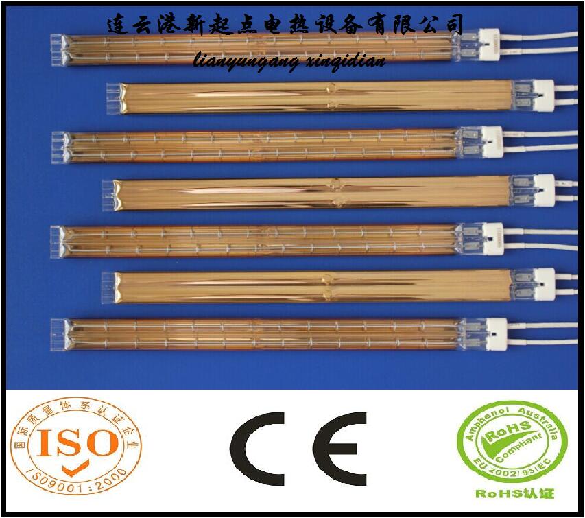 雙孔單端鹵素半度金石英加熱管加熱用途