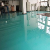 防城港無塵車間地坪施工_防腐地坪漆施工中