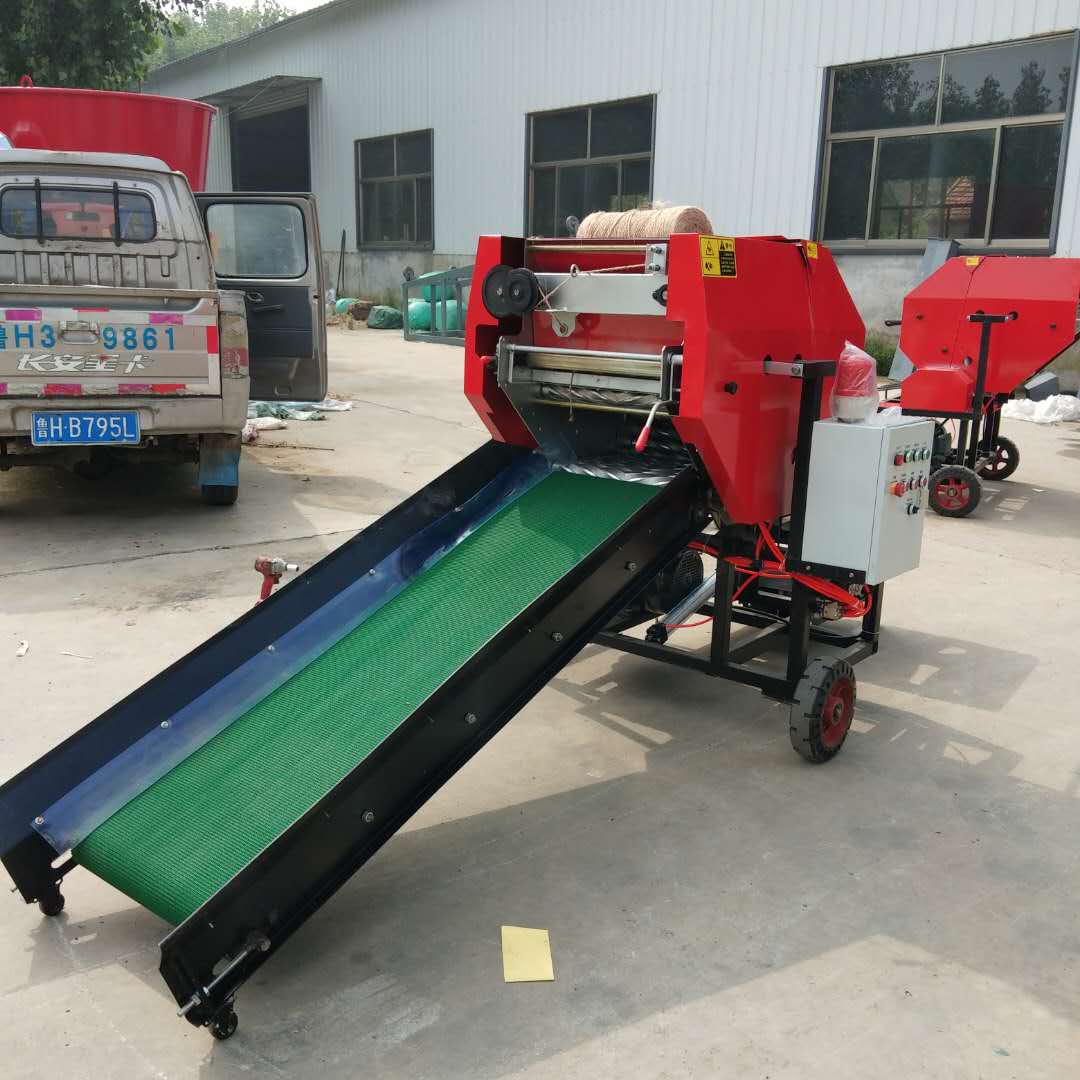 草料圓捆打包機(jī)_青儲(chǔ)玉米秸稈打捆包膜機(jī)